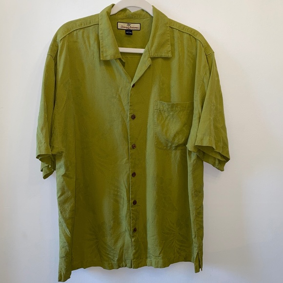 Tommy Bahama Other - Tommy Bahama Men's Silk Green Button Down Shirt